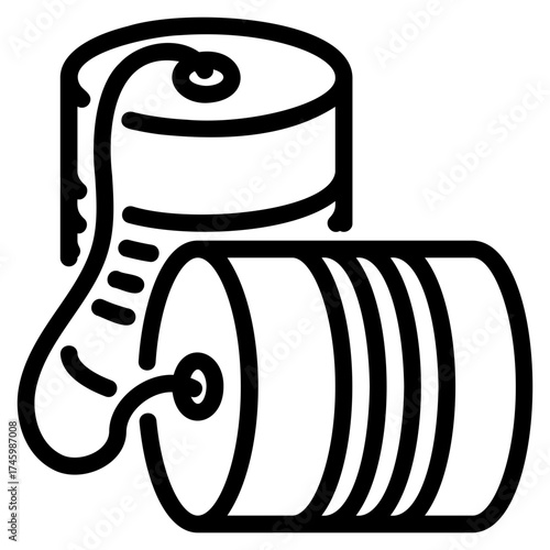 Tin can telephone icon