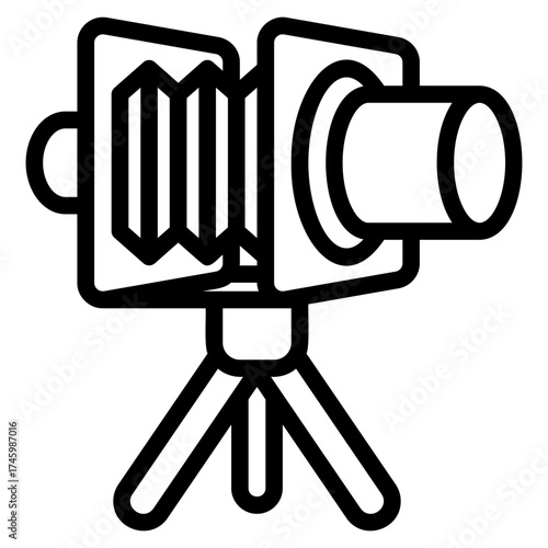 Vintage camera icon