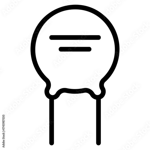 Ceramic capacitor icon