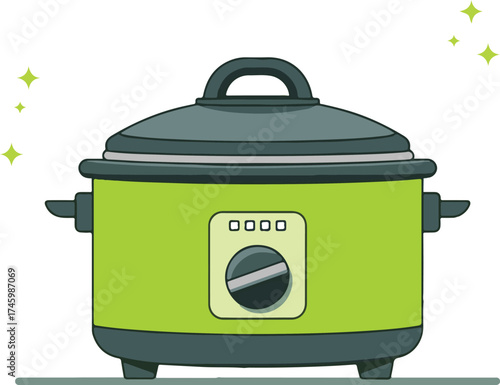 electric kettle vector illustration