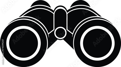 Binoculars Vector icon.