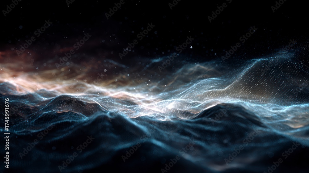 Fototapeta premium Abstract space nebula design