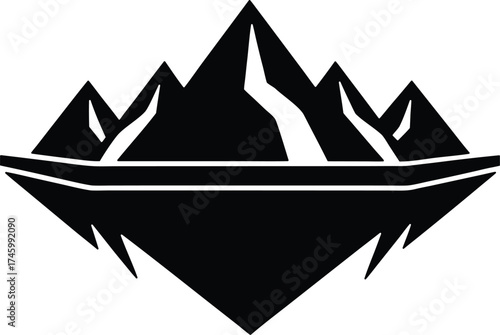 Glacier Vector icon.