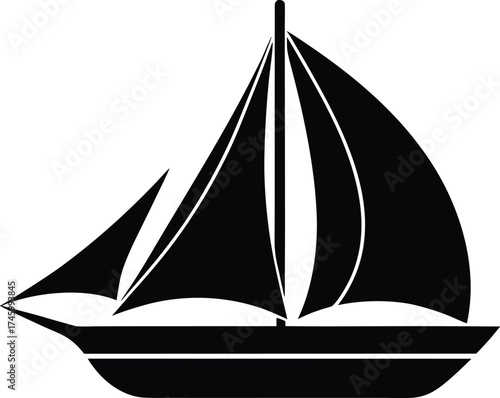 Sail Mast Vector icon.