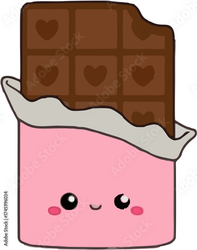 Cute Kawaiii Chocolate Bar wi...