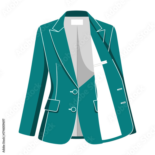 Teal blazer jacket