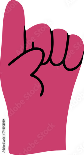 Hands, cute cartoon images, hands doing activities, vector illustrations