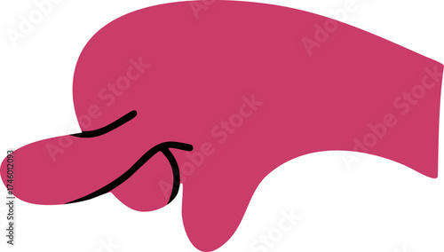 Hands, cute cartoon images, hands doing activities, vector illustrations