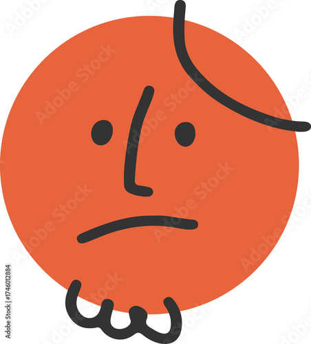 Face, emoji, emotion, abstract, illustration, vector
