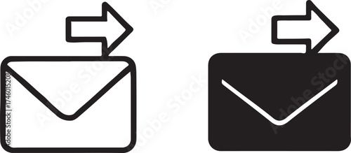 Email Send Icon Vector Illustration for Communication and Digital Marketing Campaign Success