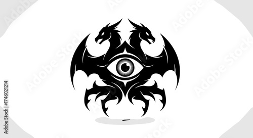 TwoHeaded Dragon Eye A Symbol of Vision and Power.