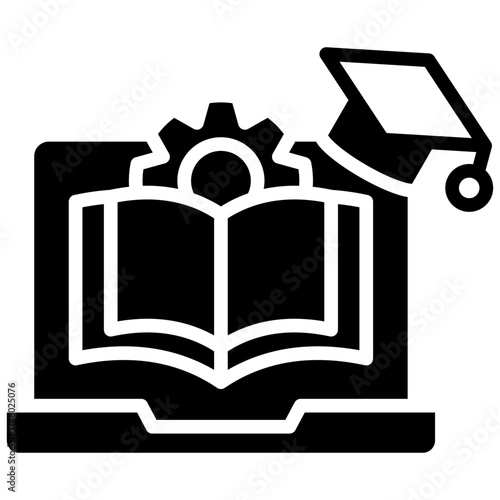 Learning Management glyph icon