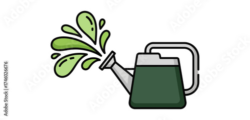 watering can pouring water a gardeners essential sprinkling liquid nourishment perfect for promoting plant growth and nurturing a thriving garden