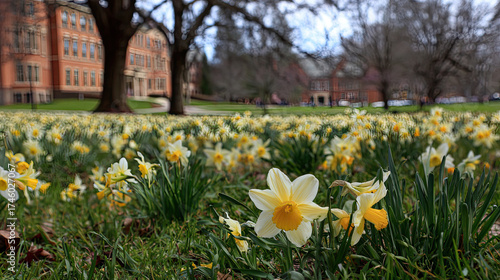 daffodils in spring