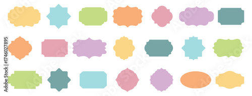 Arab frame set. Set of Islamic shape illustration design blank Islamic shape template vector. Islamic door set, flat Arabic frames or Arabian arches silhouette. Flat style vector design.