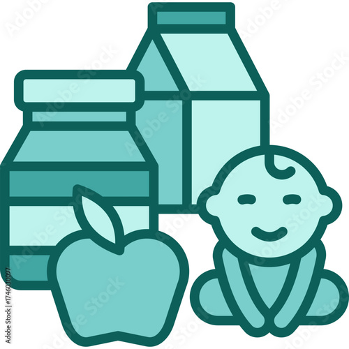 Child Nutrition solid icon