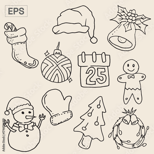 Christmas Illustration Icon Packs