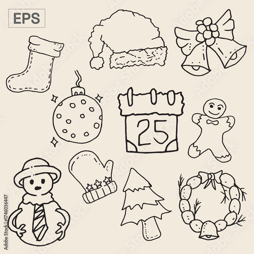 Christmas Illustration Icon Packs