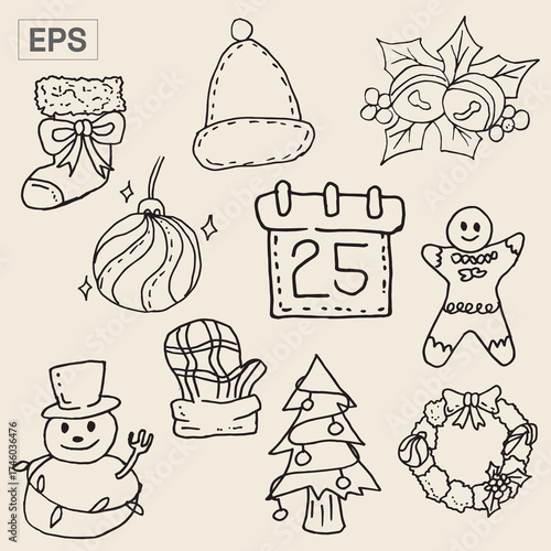 Christmas Illustration Icon Packs