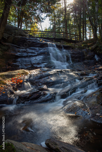 Potts falls in Muskoka District, Bracebridge, Canada.