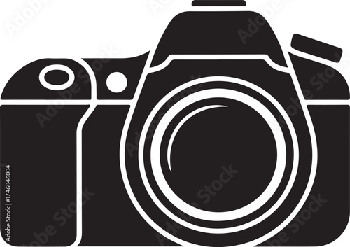 Black Friday Camera Silhouette Vector
