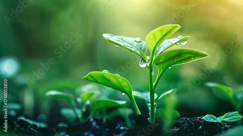 New Plant Growing in Soil | Environmental Sustainability | Nature Growth and Life