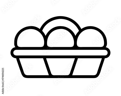 Three ice cream scoops in a container