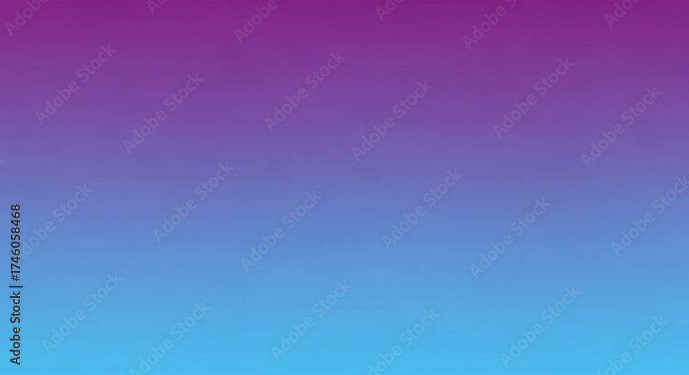 Fototapeta premium A captivating smooth color gradient transitions from cool blue to vibrant purple, minimalist style.