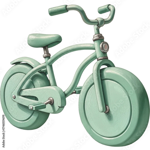 bicycle isolated on white