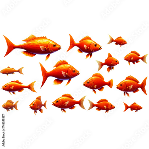 set of goldfish