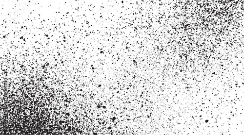 Dirty or dust film grain speck grit grunge overlay on white background grain noise grain dot white paper noise texture with distress effect vector illustration 