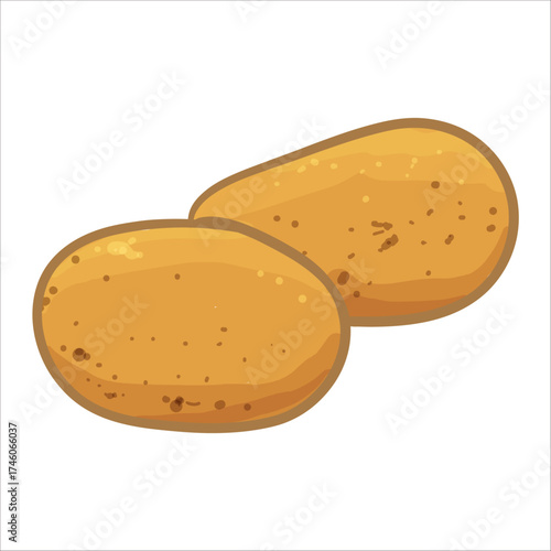 Potato Vector Illustration Hand drawn Vector Illustration