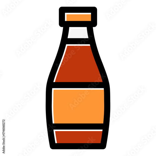bottle of ketchup icon