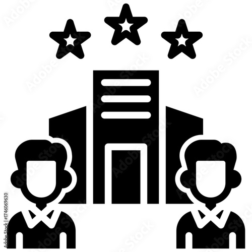 Corporate Values glyph icon