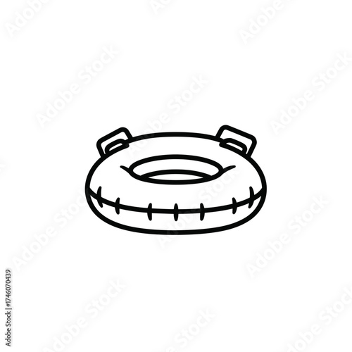 Simple Outline of an Inflatable Swimming Tube