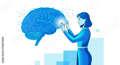 Human Mind Connection With Futuristic Brain Visualization and Cognitive Development