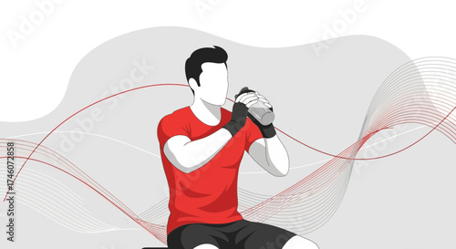 Hydration Rituals After Workout: Young Athlete Rehydrating Body With Water Bottle