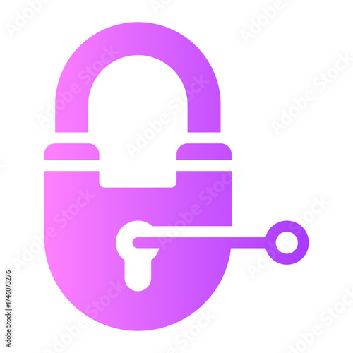 padlock gradient icon