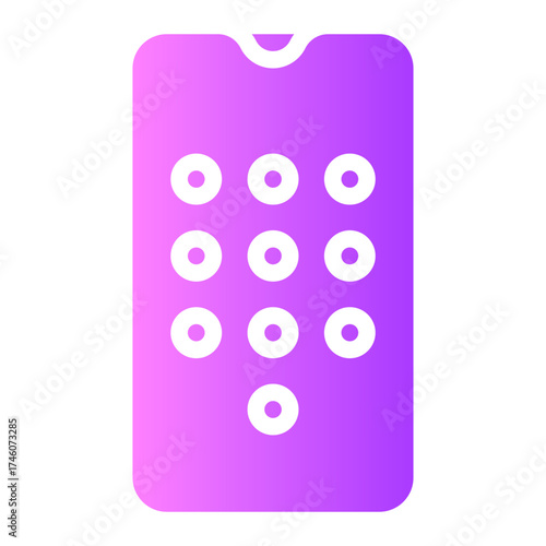 lock pattern gradient icon