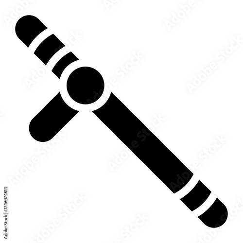 baton stick glyph icon