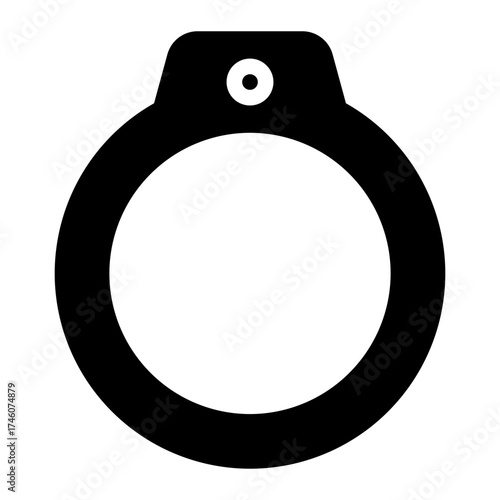 handcuffs glyph icon