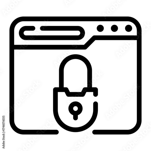 website line icon