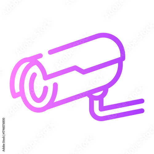 cctv camera gradient icon