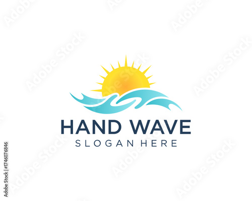 Wave hand logo