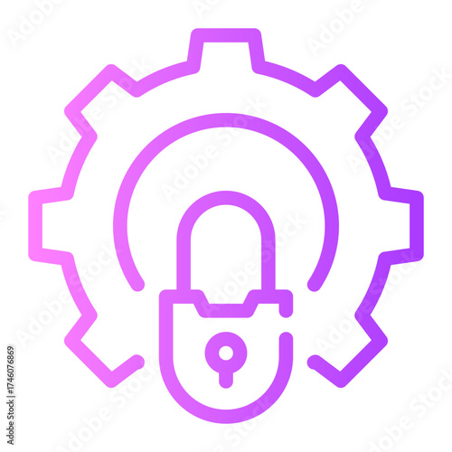 gear gradient icon