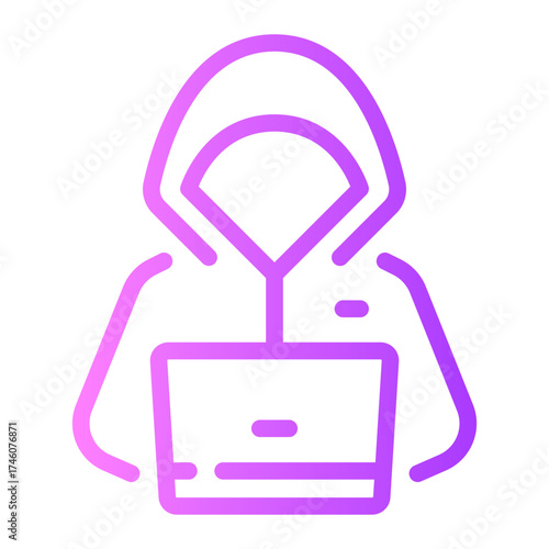 hackers gradient icon
