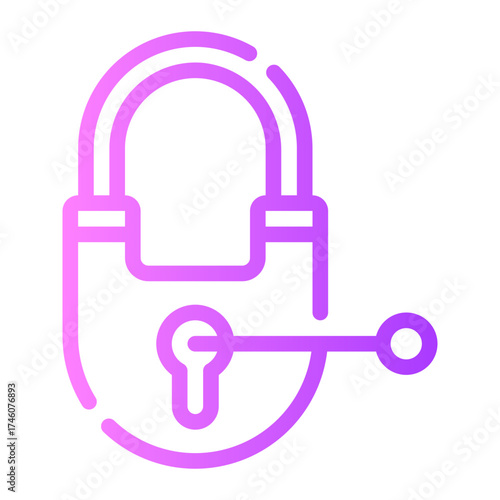 padlock gradient icon