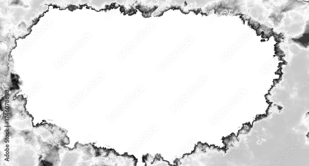 Fototapeta premium Scorched Torn Edge Overlay Design on Transparent