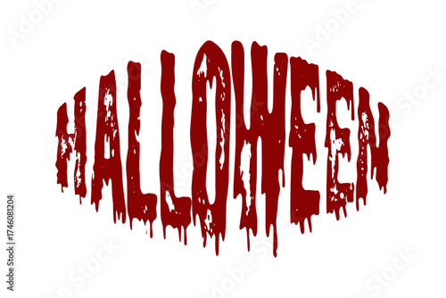Halloween - ハロウィンHalloweenの文字の、よく目立つロゴマーク
