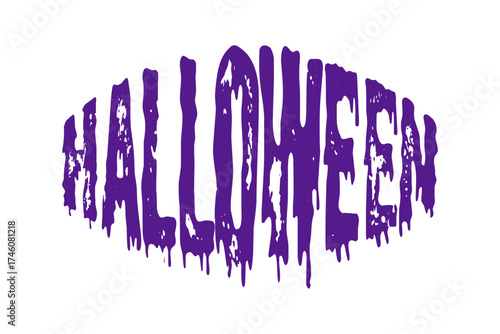 Halloween - ハロウィンHalloweenの文字の、よく目立つロゴマーク
